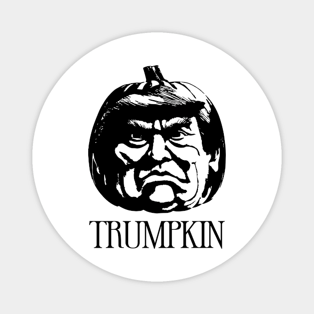 Donald Trump Pumpkin - Trumpkin Magnet by PressedStudioCo